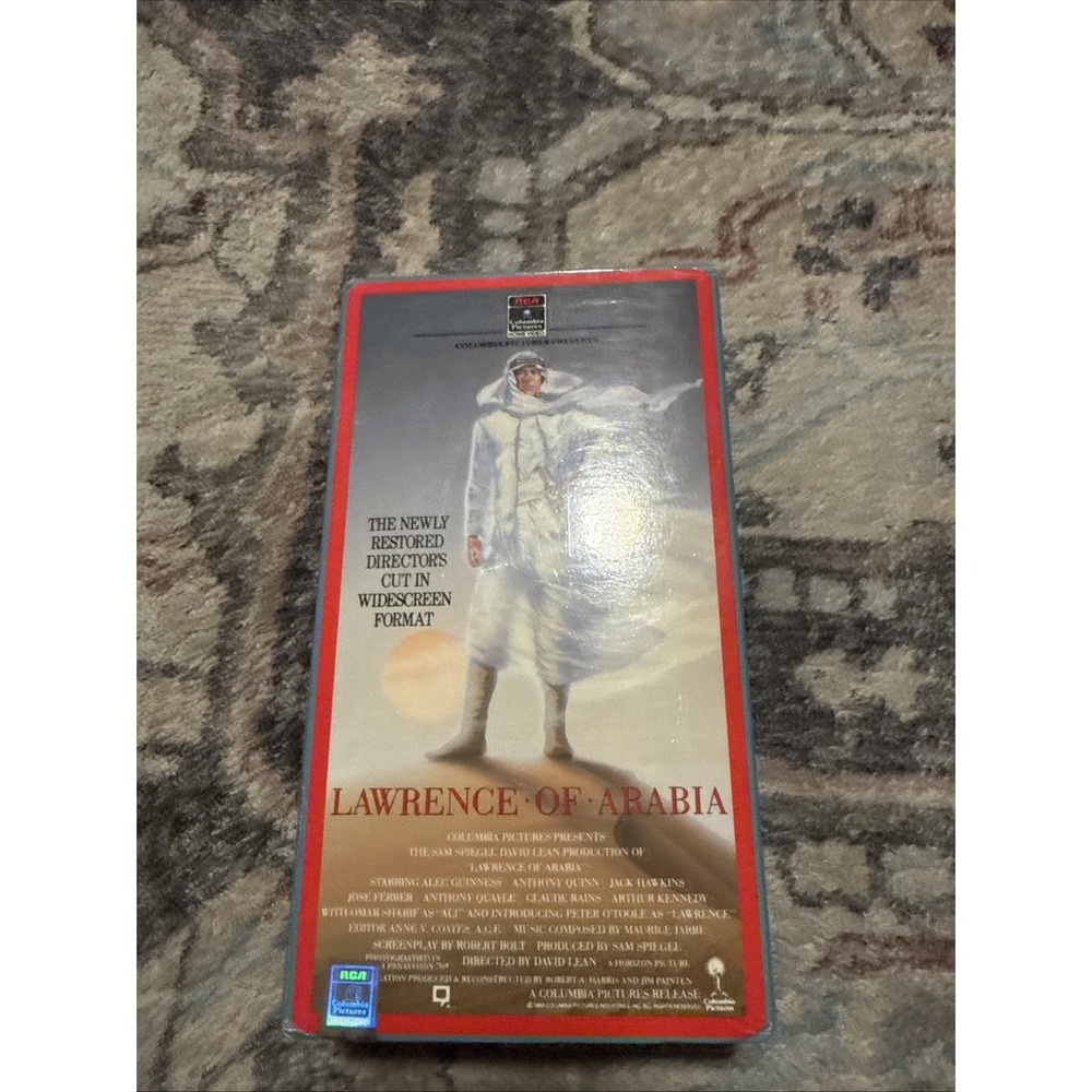 New Sealed Lawrence Of Arabia RCA VHS Double 2